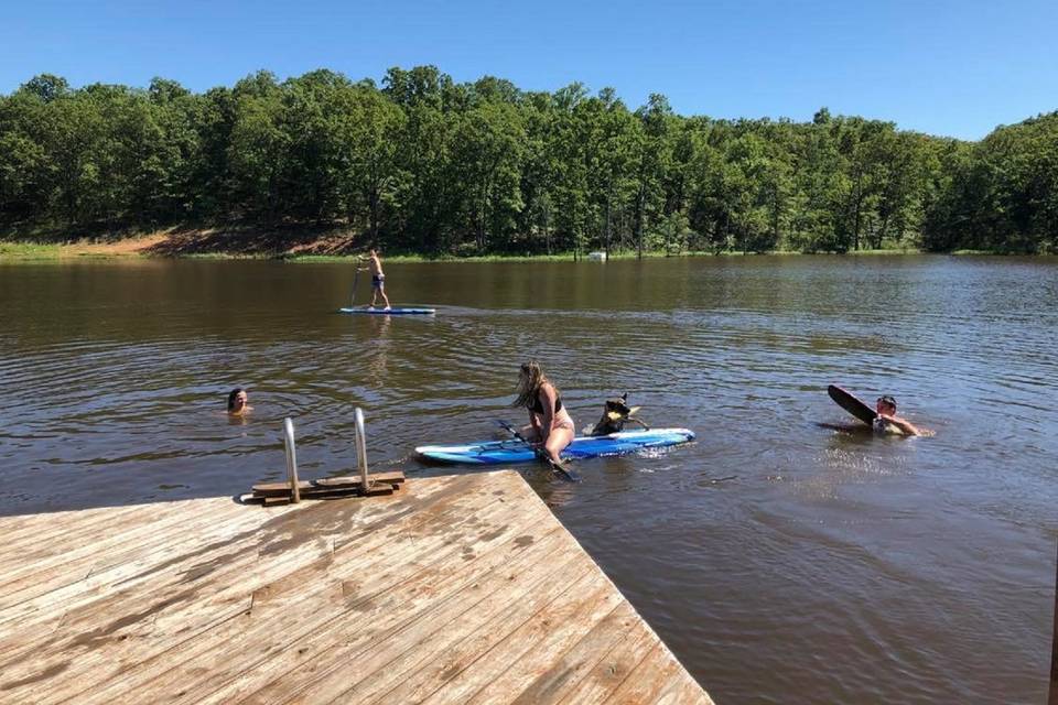 Play in the lake!