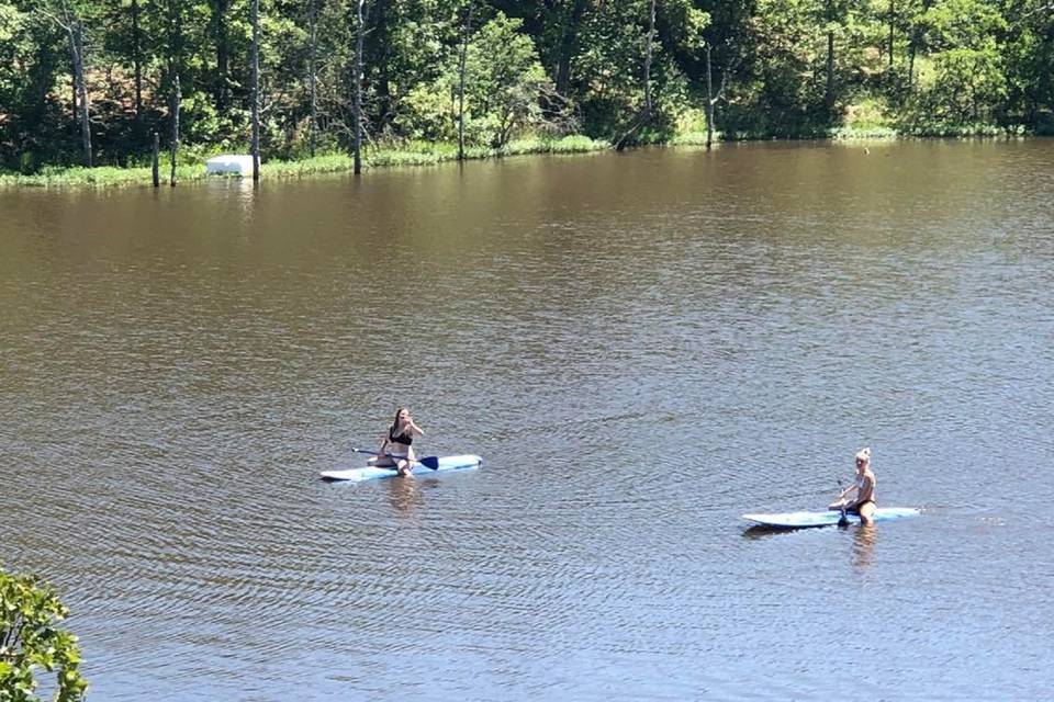 Paddle boarding