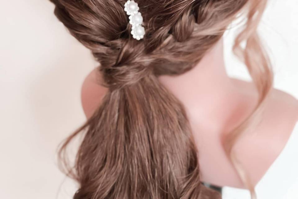 Details of Braided Ponytail