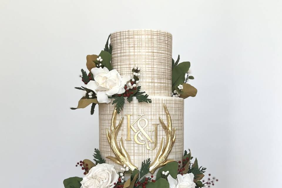 Winter gold linen & Antlers