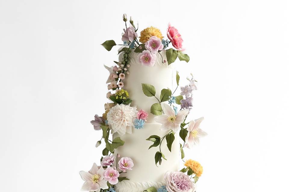 Wild flower & cut glass detail