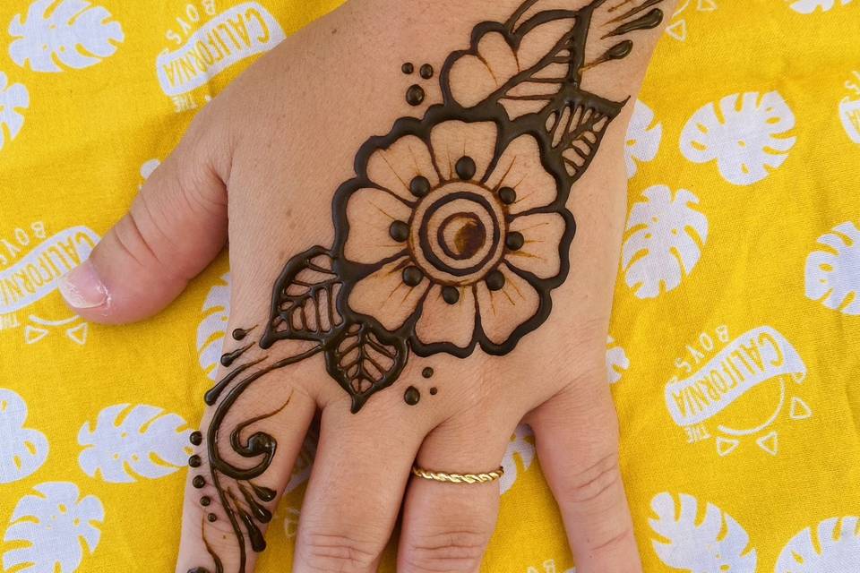 Sangeet henna tattoo