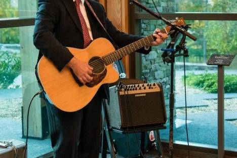 Brian playing Ceremony