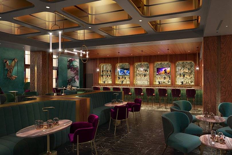 Rendering of Mixx Lobby Bar