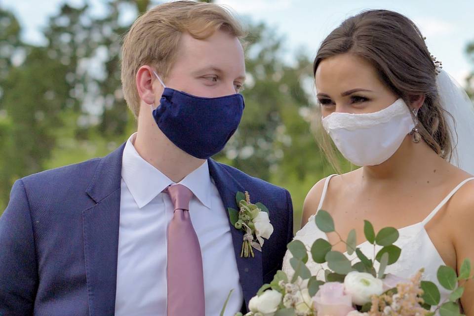 Bride and Groom Masks