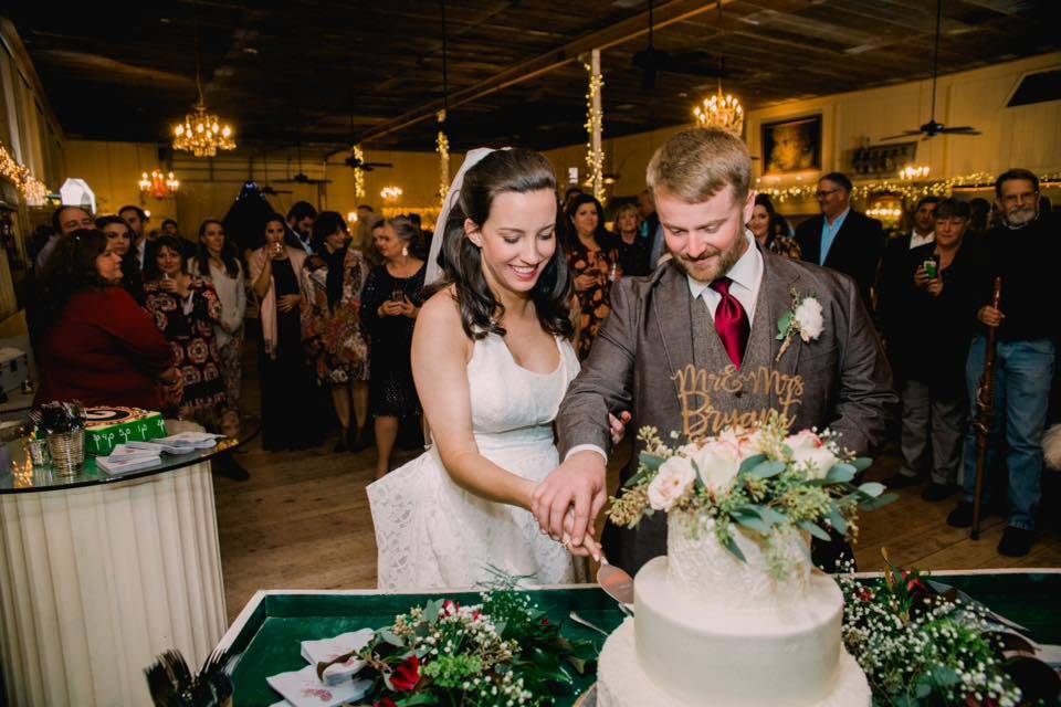 Cutting the cake