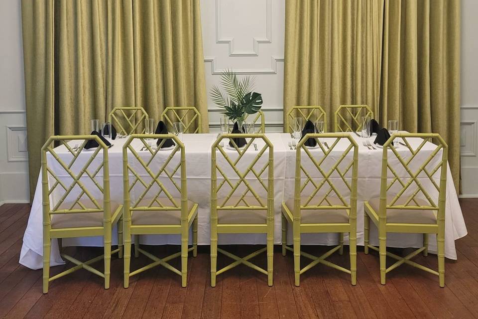 TABLE SET-UP SAMPLE
