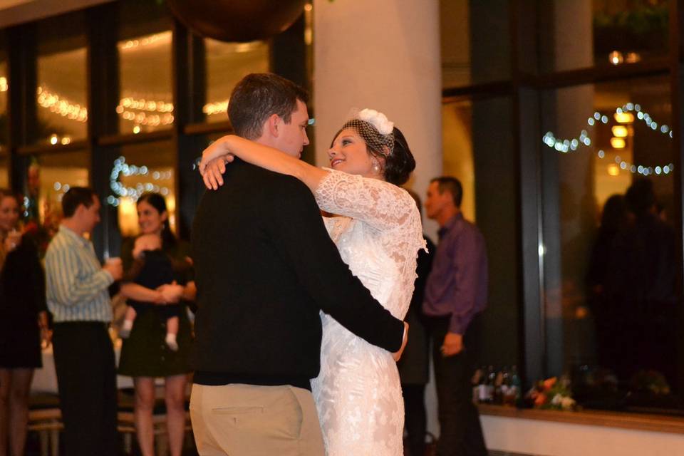 Couple's first dance