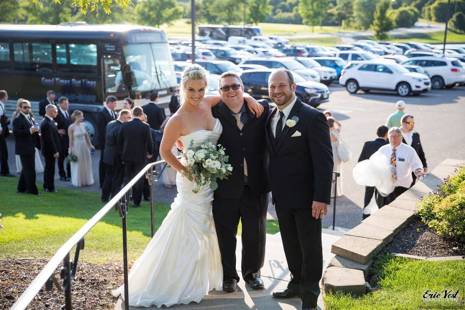 Michael with a happy couple