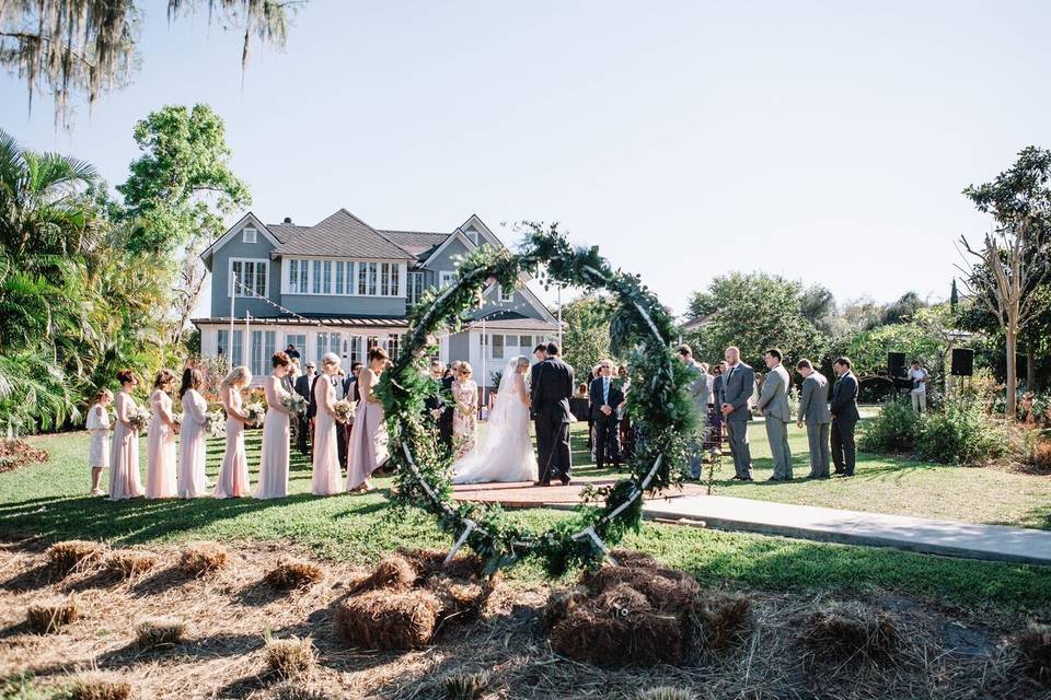 Wedding ceremony area