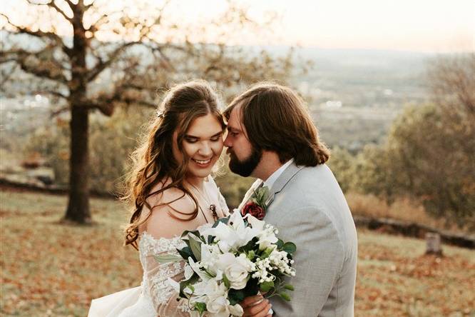 A sweet embrace in the grass