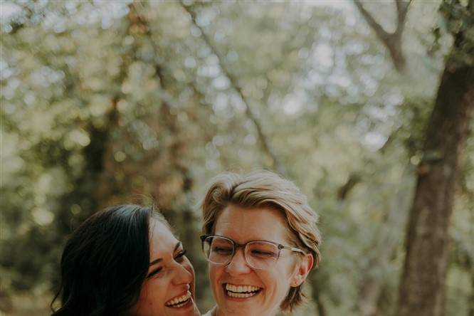 Tulsa couple sharing a laugh