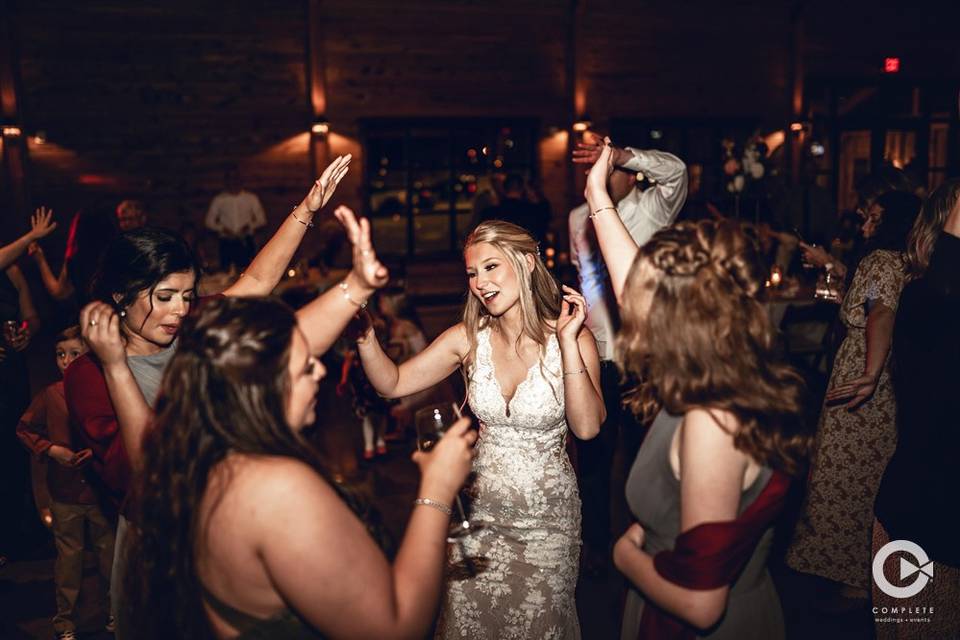 Bride Dancing with Friends