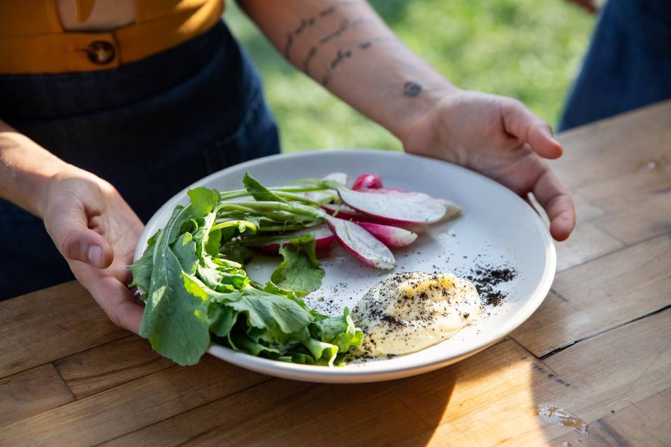 Wood Fire Food plate