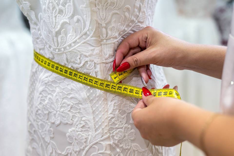 Wedding gown adjustments