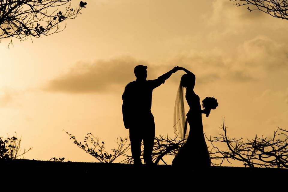 Sunset wedding Saint Lucia