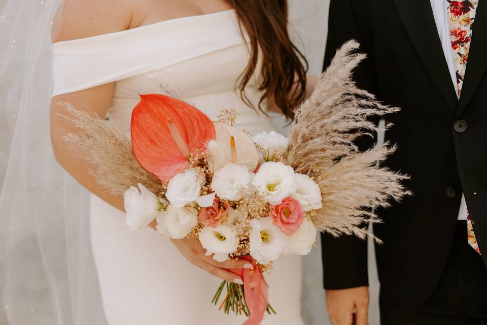 Boho bridal bouquet