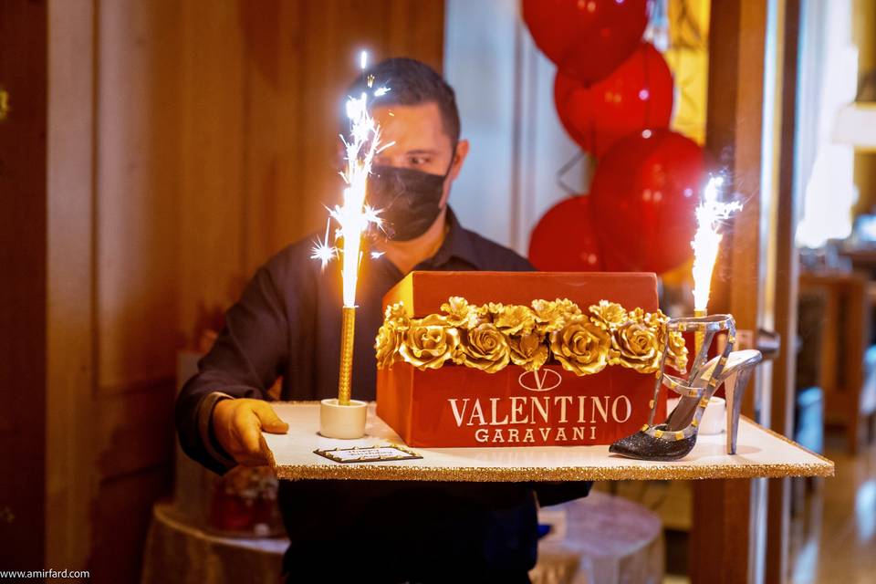 Valentino Inspired Cake