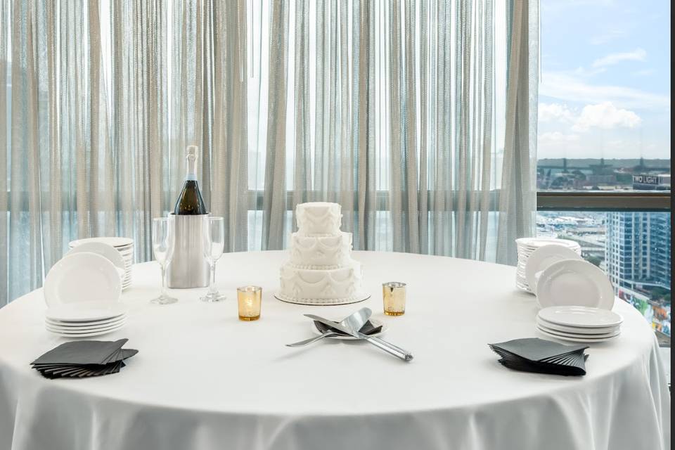 Cake table view