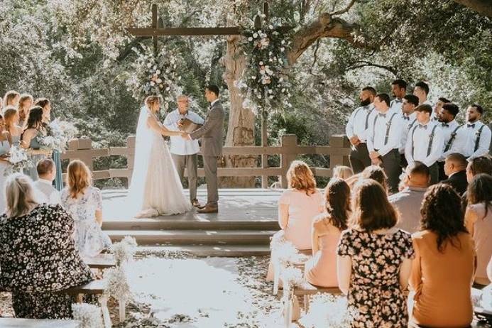 Ceremony under the trees