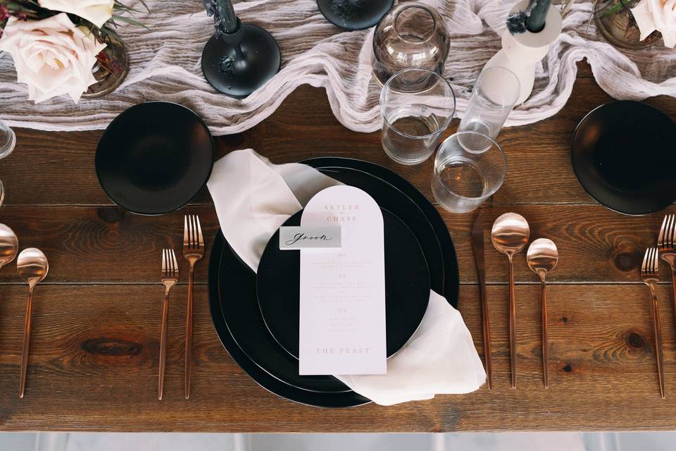 Industrial Tablescape