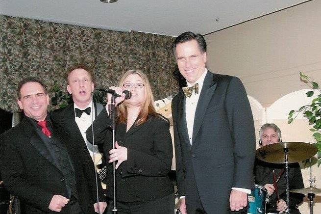 Brandy performing for MA Gov. Mitt Romney