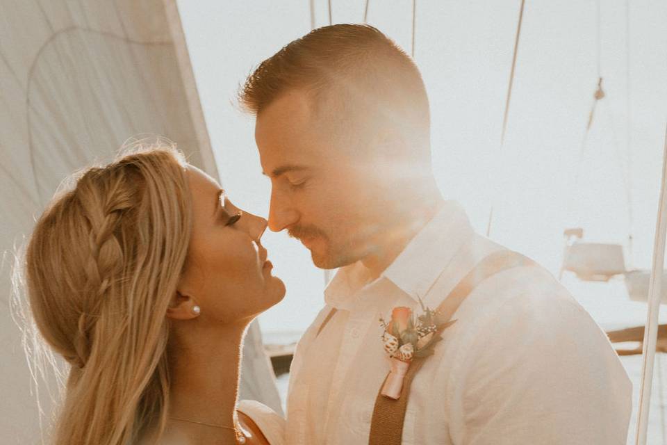 Sailboat elopement