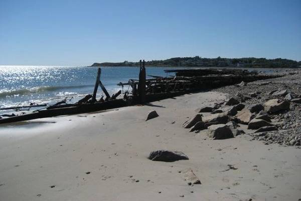 Barges Beach with Cuttyhunk in the distance