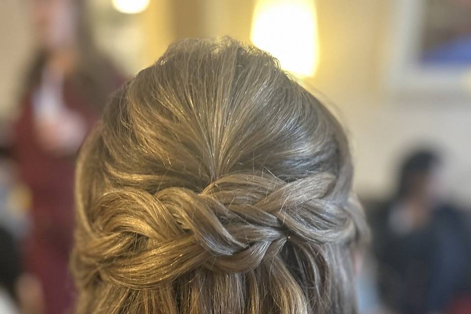 Half up with Braids