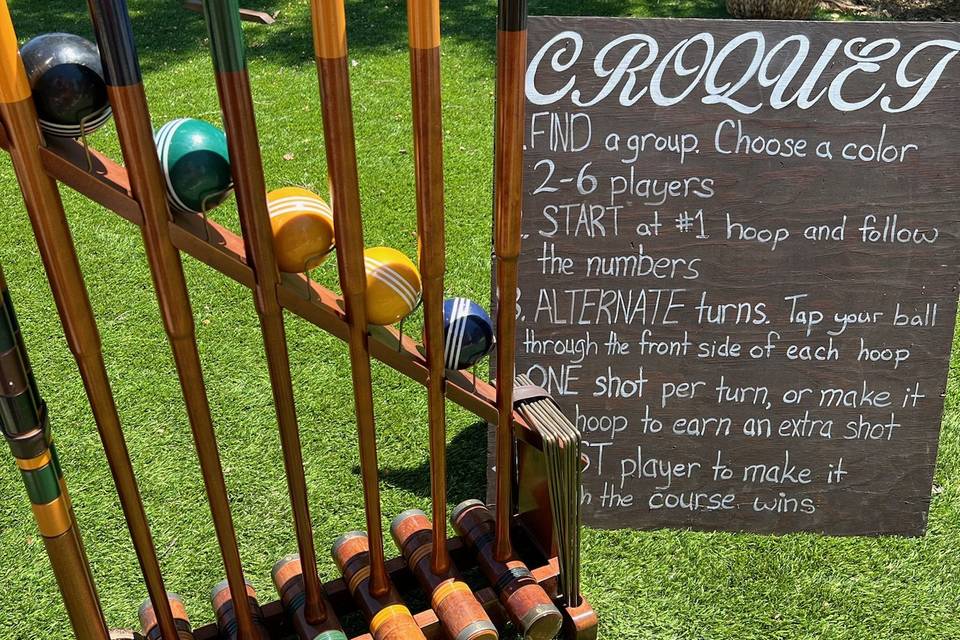 Stay classy with croquet!