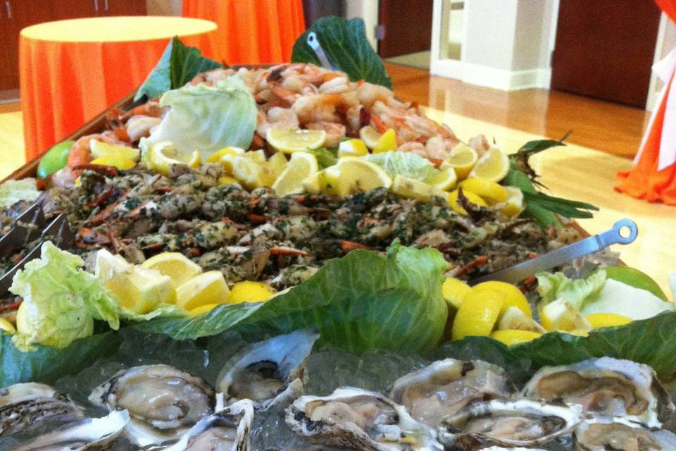 Wedding sea foods buffet