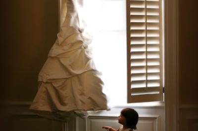 flower girl, dress, gown