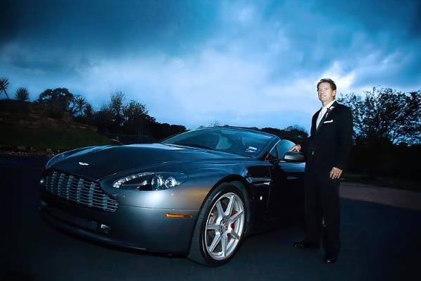 groom and his get away car