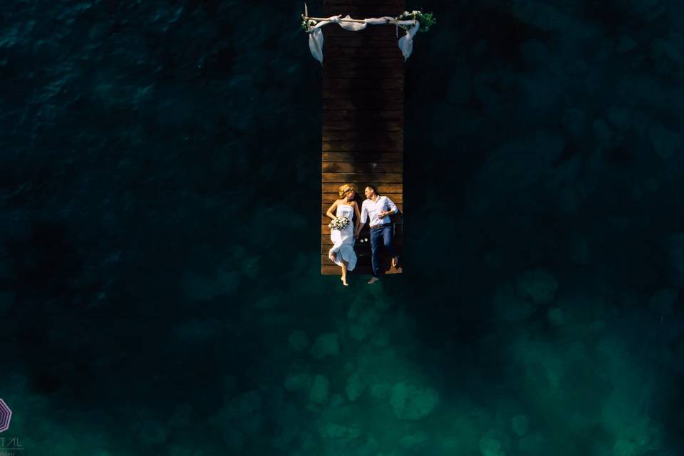 Couple on a dock