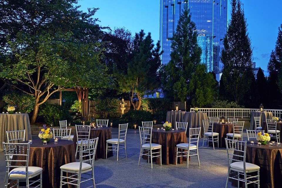 Outdoor ceremony area