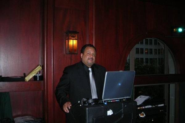 DJ Keith at the controls for Kelli Beard's 40th which was held at McCormick & Schmick's - Beverly Hills.