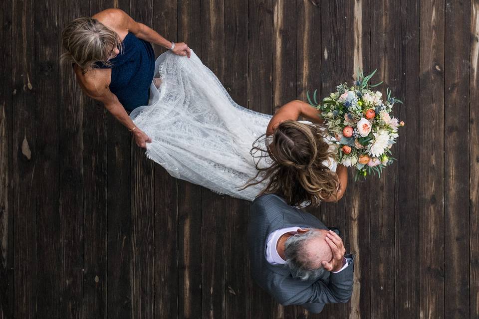 A tear during the first dance