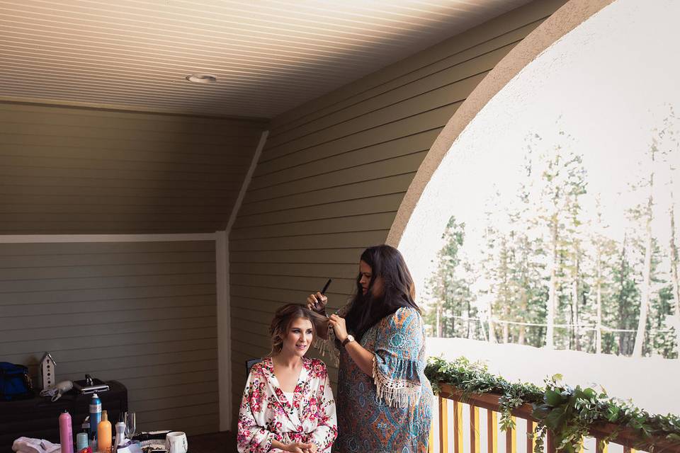 Bridal suite balcony