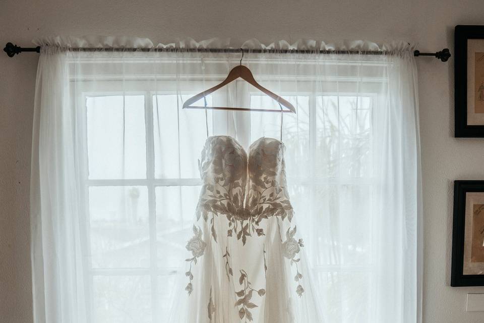 Hanging dress photo