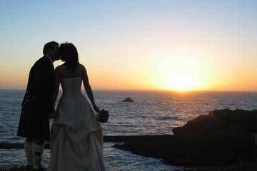 Sunset wedding