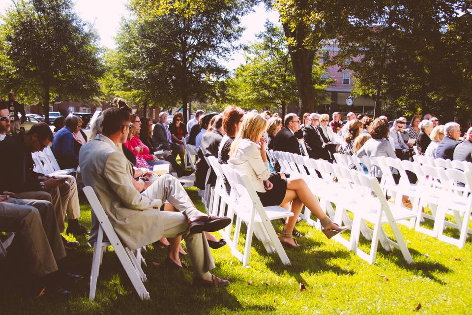 Outdoor ceremony