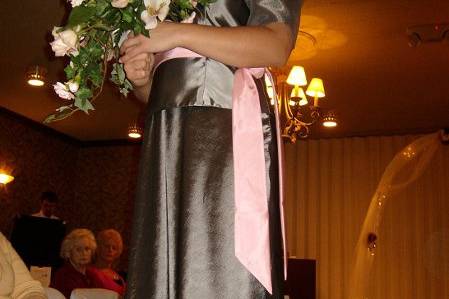 bolero jacket made to match ready made bridesmaid dress...custom color
