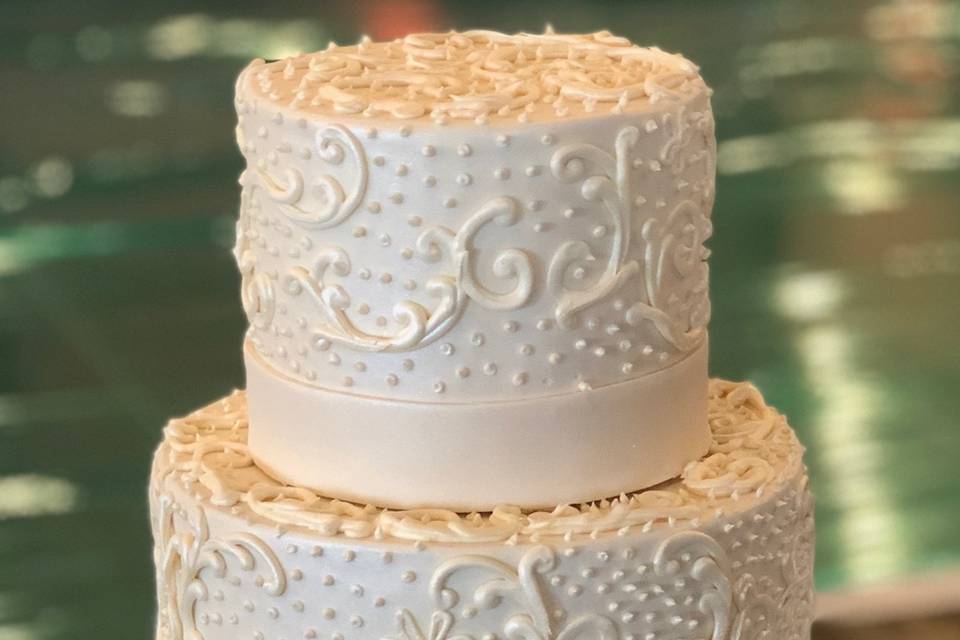 Simple cake with embellisments
