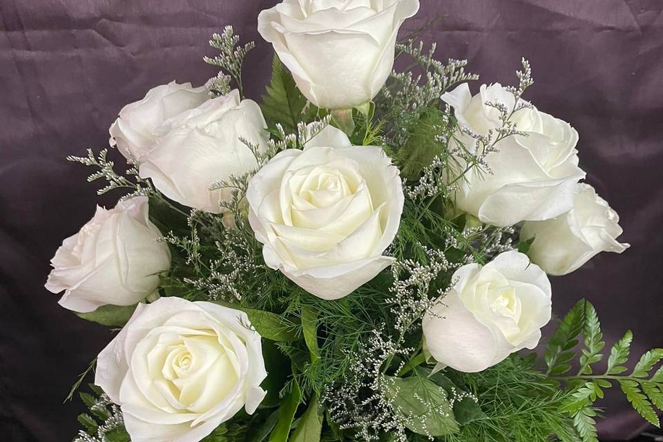 Precious white roses