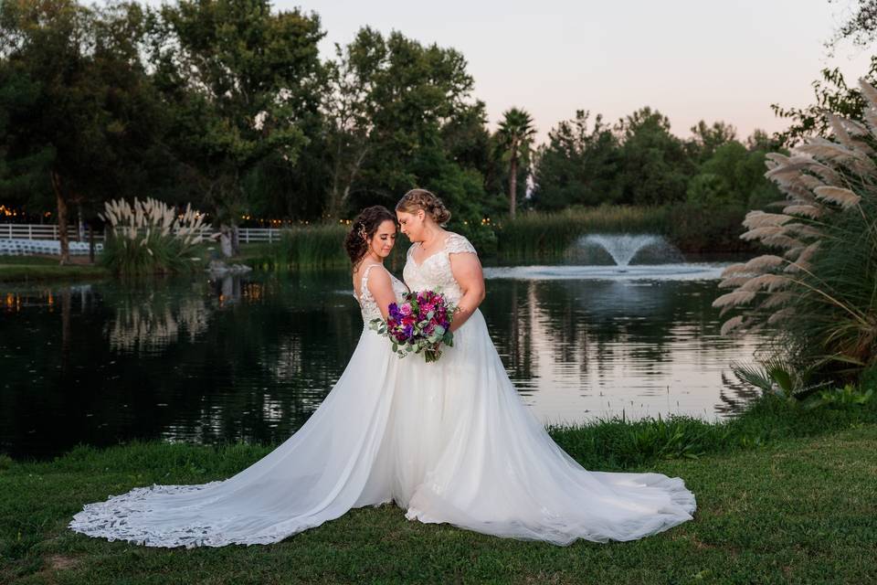 Pond Couple Portrait