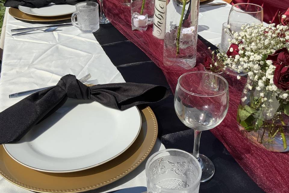 Romantic table setting