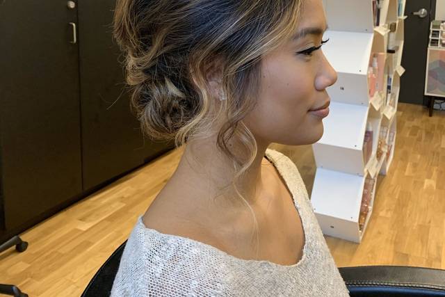 Side view of bun