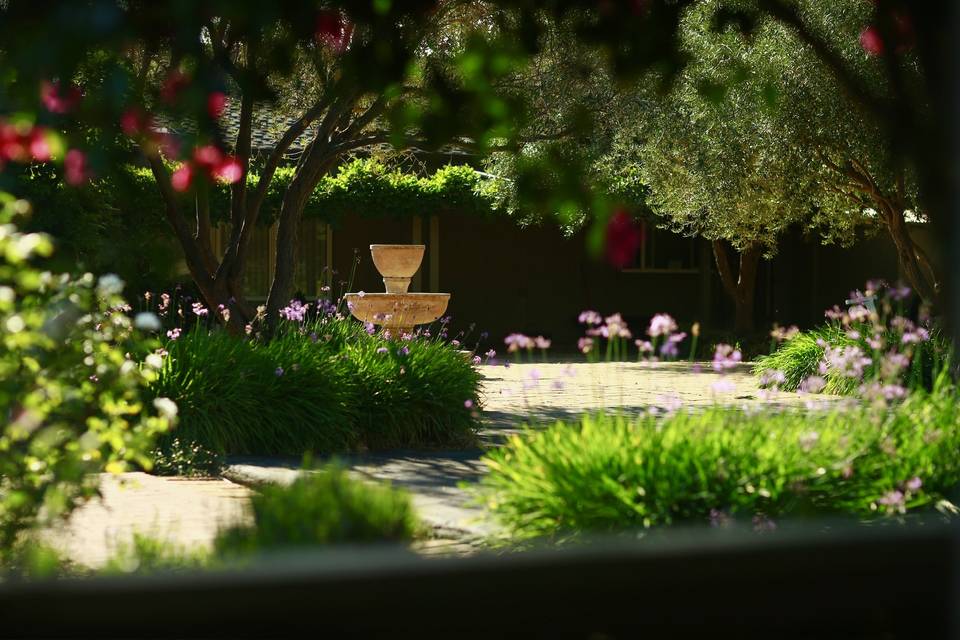 Fountain patio