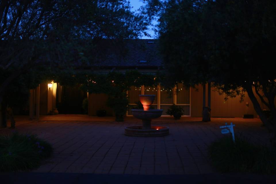 Fountain at night