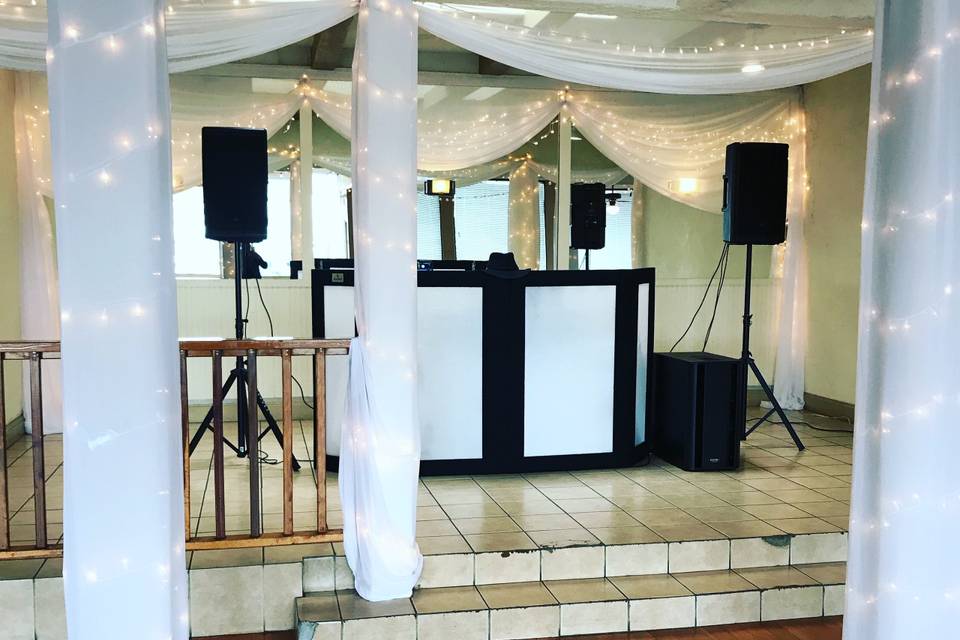 Booth and sound system